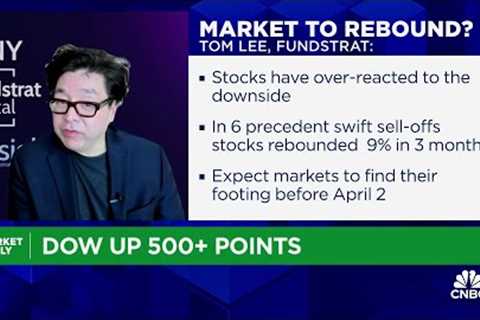 There's a high likelihood a tariff solution is coming, says Fundstrat's Tom Lee