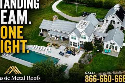 Standing Seam Metal Roof on a Luxury Home | Classic Metal Roofs