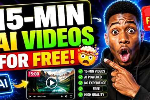 NEW FREE AI Video Generator That Creates 15-Minute Videos! 🤯