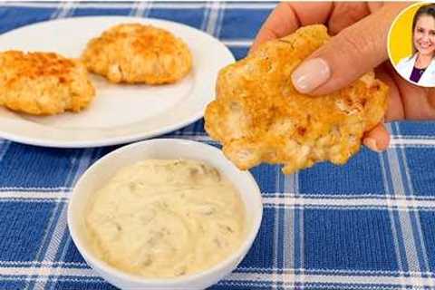 My 2 Ingredient Dinner! NO FLOUR, MILK OR EGG! High Protein, Low Carb, Quick, Easy and Healthy