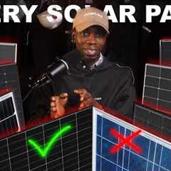 Every Solar Panel type EXPLAINED!