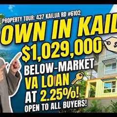 Assume a 2.25% VA Loan in Kailua?! Below-Market Condo Tour | 437 Kailua Rd #6102