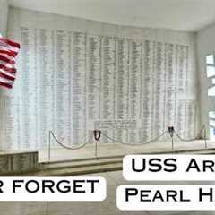 Pearl Harbor Visit USS Arizona Memorial Experience - Oahu Hawaii Travel Vlog