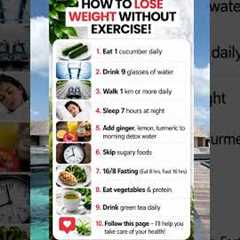 How to Lose Weight Without the Gym 9 Habits