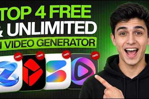 4 FREE AI Video Generators That Are UNLIMITED (Secret Trick)