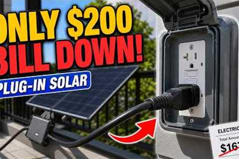 Solar Installers Charge $20,000 — This $200 System Just Plugs Into the Wall
