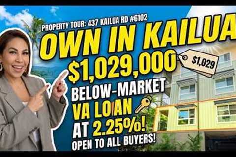 Assume a 2.25% VA Loan in Kailua?! Below-Market Condo Tour | 437 Kailua Rd #6102