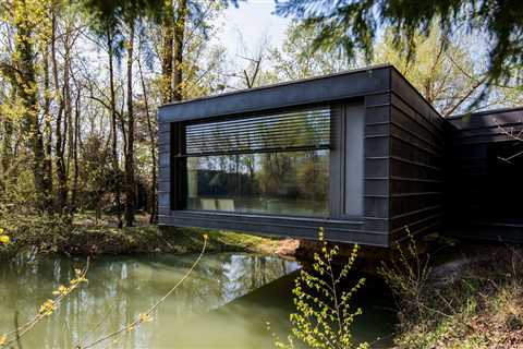 Seeking €820K, This Serpentine Home Is Perched Above a Pond in Southern France