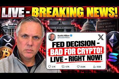 CRYPTO LIVE! FED DECISION - IMPACT ON CRYPTO! CLARITY ACT FALL OUT!