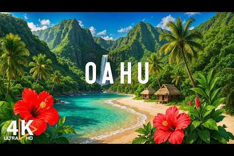 Oahu, Hawaii 4K - Exploring Hawaii's Stunning Beaches and Volcanic Wonders - 4K VIDEO UHD