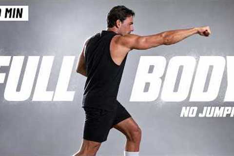 20 Min Full Body Workout - Fat Burning Cardio & Strength at Home (No Equipment + No Jumping)