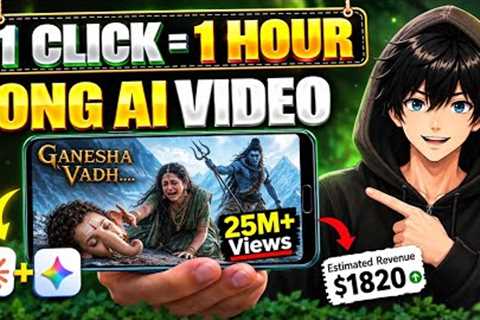How To Create Perfect 1 Hour Long AI Videos for FREE Like@KathaSagar556 (Step-by-Step)