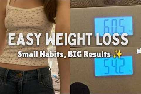 Small Daily Habits That Help You Lose Weight
