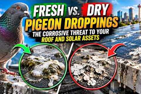 Fresh vs  Dry Pigeon Droppings The Corrosive Threat to Your Roof and Solar Assets