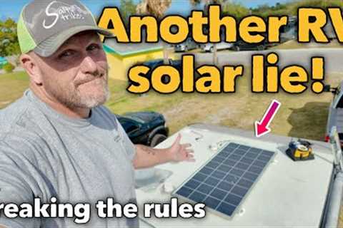 Breaking the RV solar RULES, full install for simple RV solar! #RVlifestyle #RVlife #RVsolar