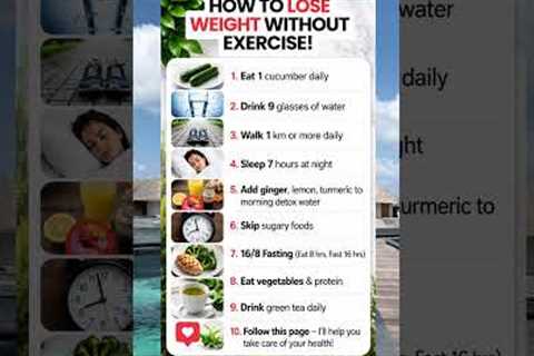 How to Lose Weight Without the Gym 9 Habits
