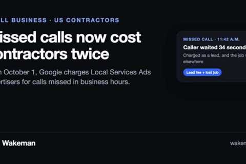 Google Will Charge for Missed Calls From October 1: Why US Contractors Are Turning to an AI Answering Service