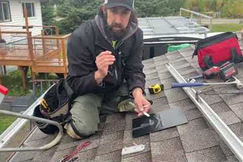 Solar Asphalt Roof Flashing | No Leaks!