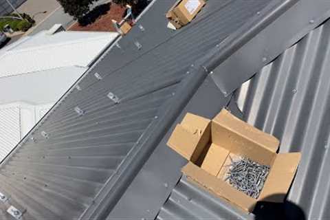 How to install solar panels on a tin/metal roof.