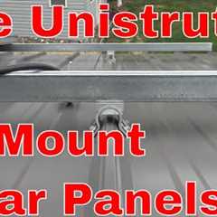 How to mount solar panels using unistrut