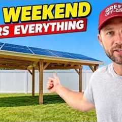 How to Build a DIY Solar Pergola That Powers Your Whole Home (Step By Step)