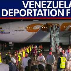 Border crisis: Flight carrying deported migrants arrive in Venezuela | LiveNOW from FOX