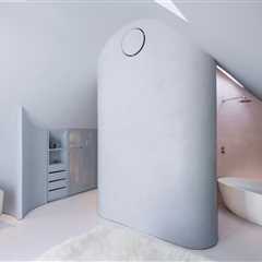 How They Pulled It Off: A Cramped Attic Becomes a Curvy, Pastel-Toned Primary Suite