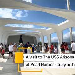 A visit to The USS Arizona Memorial at Pearl Harbor - truly an honor