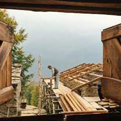 #230 First Rafters on the Roof