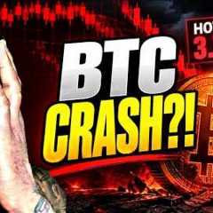 BITCOIN JUST GOT BAD NEWS… IS A MASSIVE CRASH NEXT?! 🔴 LIVE