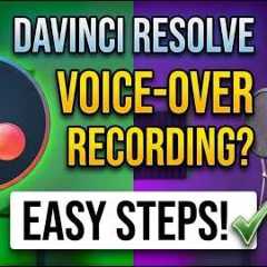 Davinci Resolve How to record voice over Podcast 14