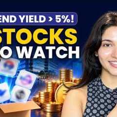 5 Highest Dividend Yield Stocks in India | 5%–13% Dividend Yield?