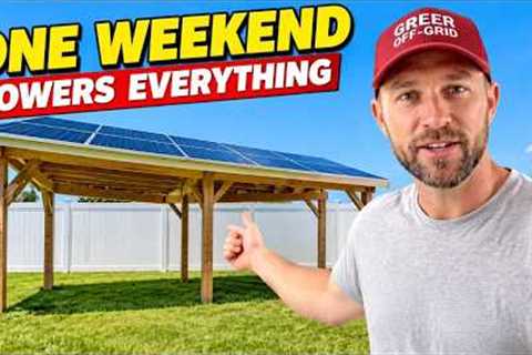 How to Build a DIY Solar Pergola That Powers Your Whole Home (Step By Step)