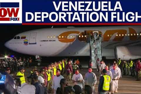 Border crisis: Flight carrying deported migrants arrive in Venezuela | LiveNOW from FOX