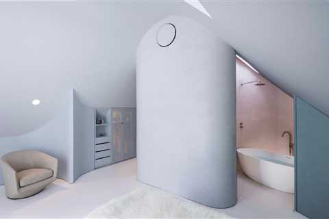 How They Pulled It Off: A Cramped Attic Becomes a Curvy, Pastel-Toned Primary Suite