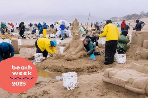 This Coastal Oregon Town Hosts an Epic Annual Sandcastle Contest. This Year? Rain—Lots of It