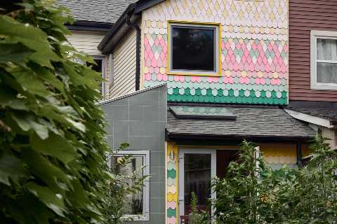 The Smarties-Colored Shingles on This Toronto Home Look Sweet Enough to Eat