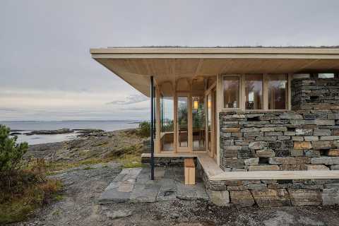 Entire Trees—Roots and All—Were Used to Build This Coastal Norwegian Home