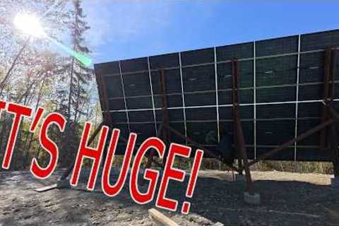 Building a massive custom-designed 8000 watt solar panel array!