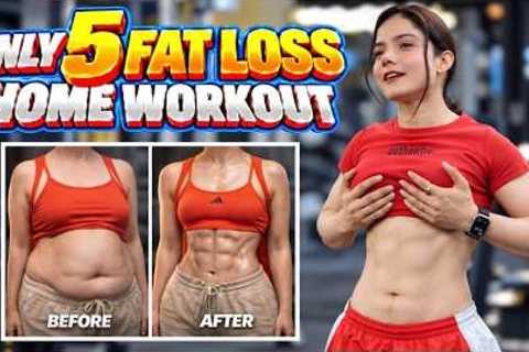 5 Best Fat Loss Exercises at Home 🔥| Day 12